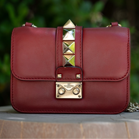 Valentino Handbags - Valentino Rockstud Glamlock Crossbody